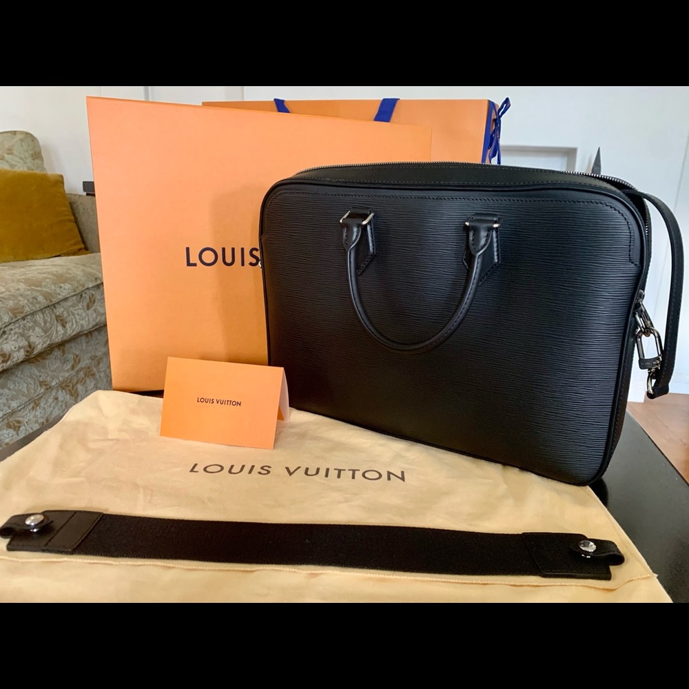 Louis Vuitton Dandy MM EPI Noir Briefcase